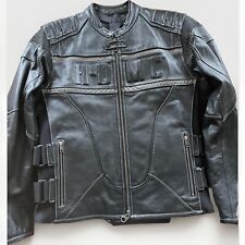 Harley Davidson L Leder Jacke schwarz HDMC Geprägt 97107-12VM Motorrad