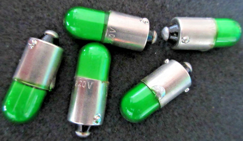 Glimm lampe grün 220 sockel - 220, v