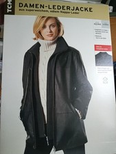 Schwarze Damen Lederjacke Gr