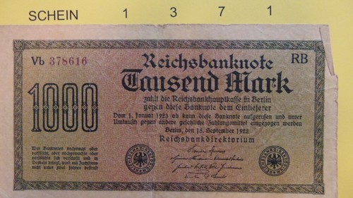 1371 banknote deutschland - banknote,