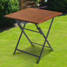 KLAPPTISCH 70x70 Balkon-Tisch Holz Alu Beistelltisch Gartentisch klappbar B1