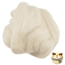 100g Weiß Filzwolle zum