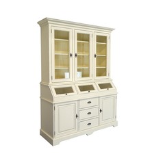 Buffetschrank Shabby Chic cremeweiß Küchenschrank Landhausstil B: 152 cm -11812-