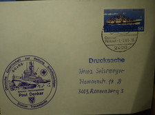 Brief Lübeck/Travemünde ^.1.^983  SEENOTKREUZER "PAUL DENKER" STATION TRAVEMÜNDE