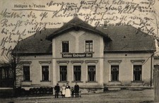 Heiligen b. Tachau /  Tachov, Luglhof, Gasthaus Schloss Kladrauer Biere, 1911