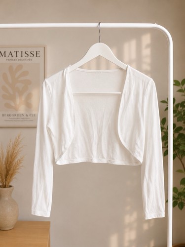 Weißer bolero elegant - bolero, –
