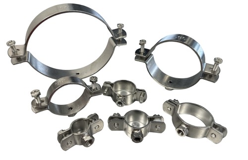 Edelstahl rohrschelle m10 - edelstahl,