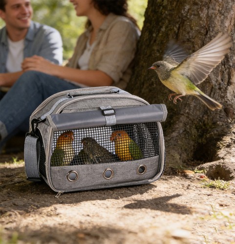 Tragbar vogel reisetasche - vogel,