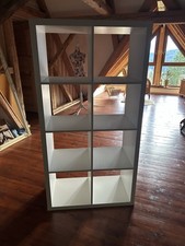 Regal Kallax 4x2 Boxen, weiß, matt, 77x147cm