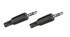 2 x Klinke Klinken Stecker 4 - polig . 3,5mm . für Video oder Headset - löt