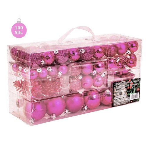 100 weihnachtskugel lamettini - 100,