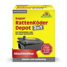 Neudorff Sugan Rattenköder Depot 2-in-1 Gift Köderbox Rattenfalle Mäuse Ratten