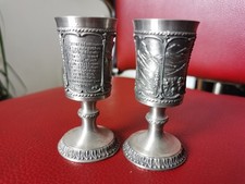 2 Zinnbecher  Vintage