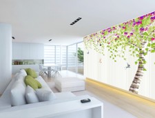 3D Grüner Baum Vogel 663