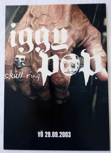 Iggy pop skull ring promo - skull,