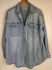 Next Umstandsjeansjacke/Top blau - Knopfleiste - UK-Größe 20.