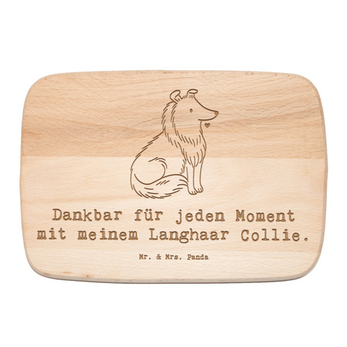 Holzbrett langhaar collie - langhaar,