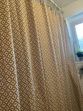 H&MGemusterter Duschvorhang /metallösen,Dunkelgelb/pinkPolyester,180cm.Bx200cm.L