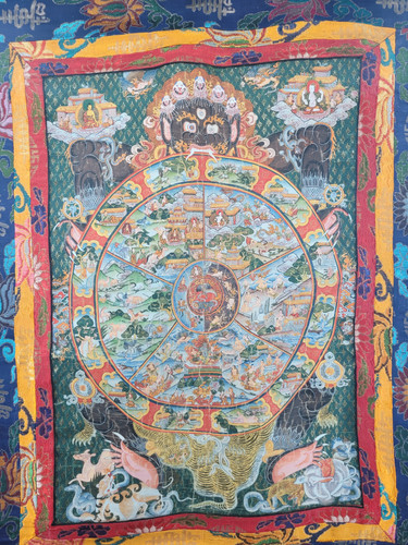 Tibetanisches thangka vorhang - thangka,