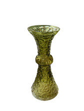 Vintage Vase aus grünem