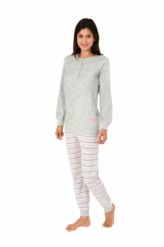 Damen frottee pyjama - frottee,