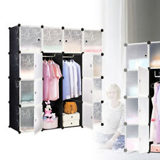 Schuhregal Regalsystem Türen Garderobe Schwarz Kleiderschrank Schuhschrank TOP