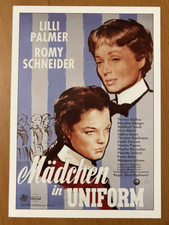 Mädchen in Uniform - Filmkarte Filmplakatkarte Cinema - Romy Schneider L. Palmer
