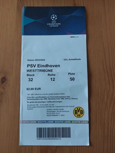 Used sammler ticket uefa - used,