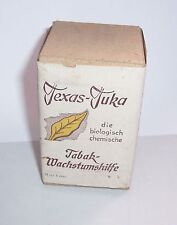 Alte Packung Texas Tuka Wachstumshilfe Tabakanbau 1940 er 50 er Reklame Werbung