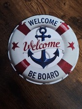 Holzschild, Dekoschild,  Motiv Rettungsring/Anker