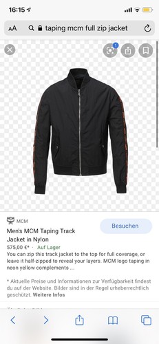 Mcm taping jacket size - mcm, xl