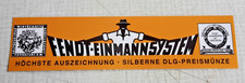 Fendt Aufkleber Einmannsystem