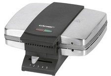 Cloer Zimtwaffelautomat 1431 Waffeleisen 930W Edelstahl Antihaft Schwarz