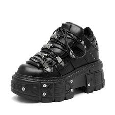 Punk Style Damenschuhe schwarz