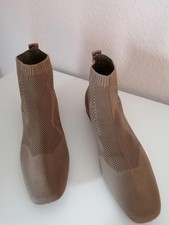 Strickstiefel, Damen, Schuh, Sommer, Khaki Gr. 41/42 NEU