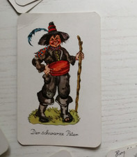 Altes Kartenspiel /Schwarzer Peter / der Wald und seine Leute