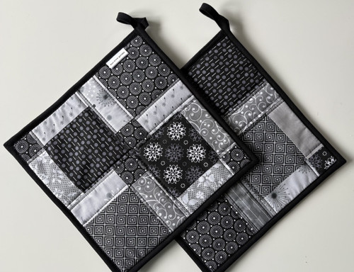 Patchwork topflappen set - patchwork, topflappen-set