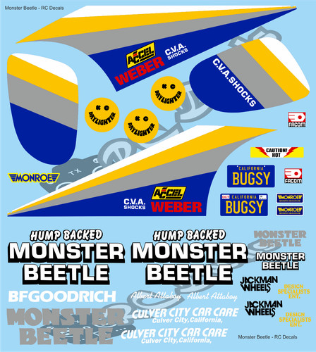 Vintage monster beetle - monster,