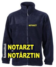 Notarzt Fleece Jacke / navy
