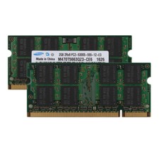 2PCS Samsung 2GB 2Rx8 PC2-5300S DDR2 667Mhz SODIMM Laptop Memory RAM Intel CPU