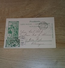 Vintage Postkarte Schweiz 1900Jubiläum Weltpostverein