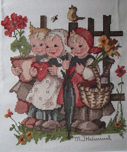 Hübsches hummel stickbild - hübsches, hummel-stickbild