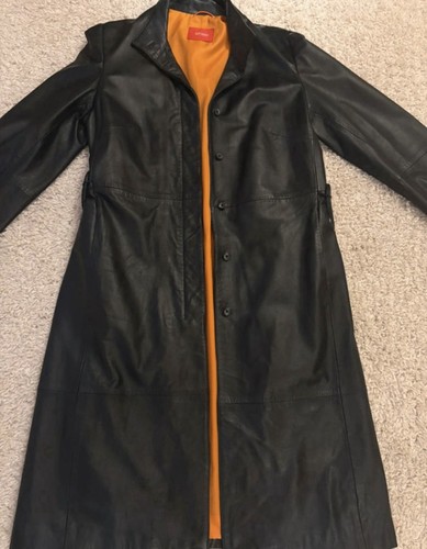Ledermantel damen schwarz - ledermantel,