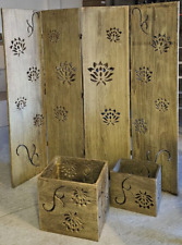 Paravent Raumteiler Trennwand Holz Sichtschutz Spanische Wand