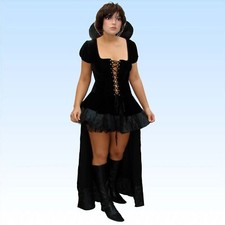 Kostüm schwarze Königin Gr