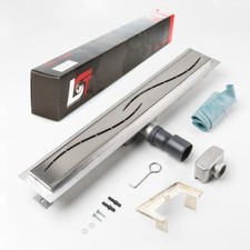 Duschrinne Stromlinie Wellen