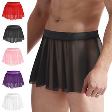Herren Sissy Rock Sexy Crossdressing Spitze Minirock Männer Unterwäsche Dessous 