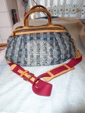 Louis-VUITTON-PORTE-EPAULE-Raye-GM-Monogram-Denim neuwertig