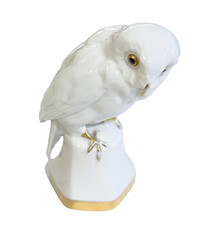 Hutschenreuther Selb Porzellan Porzellanfigur Eule Kauz Sockel Prof. Klee um1920