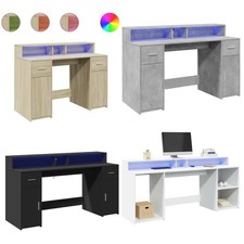 LED-Schreibtisch Bürotisch Computertisch Arbeitstisch Büro PC-Tisch Laptoptisch